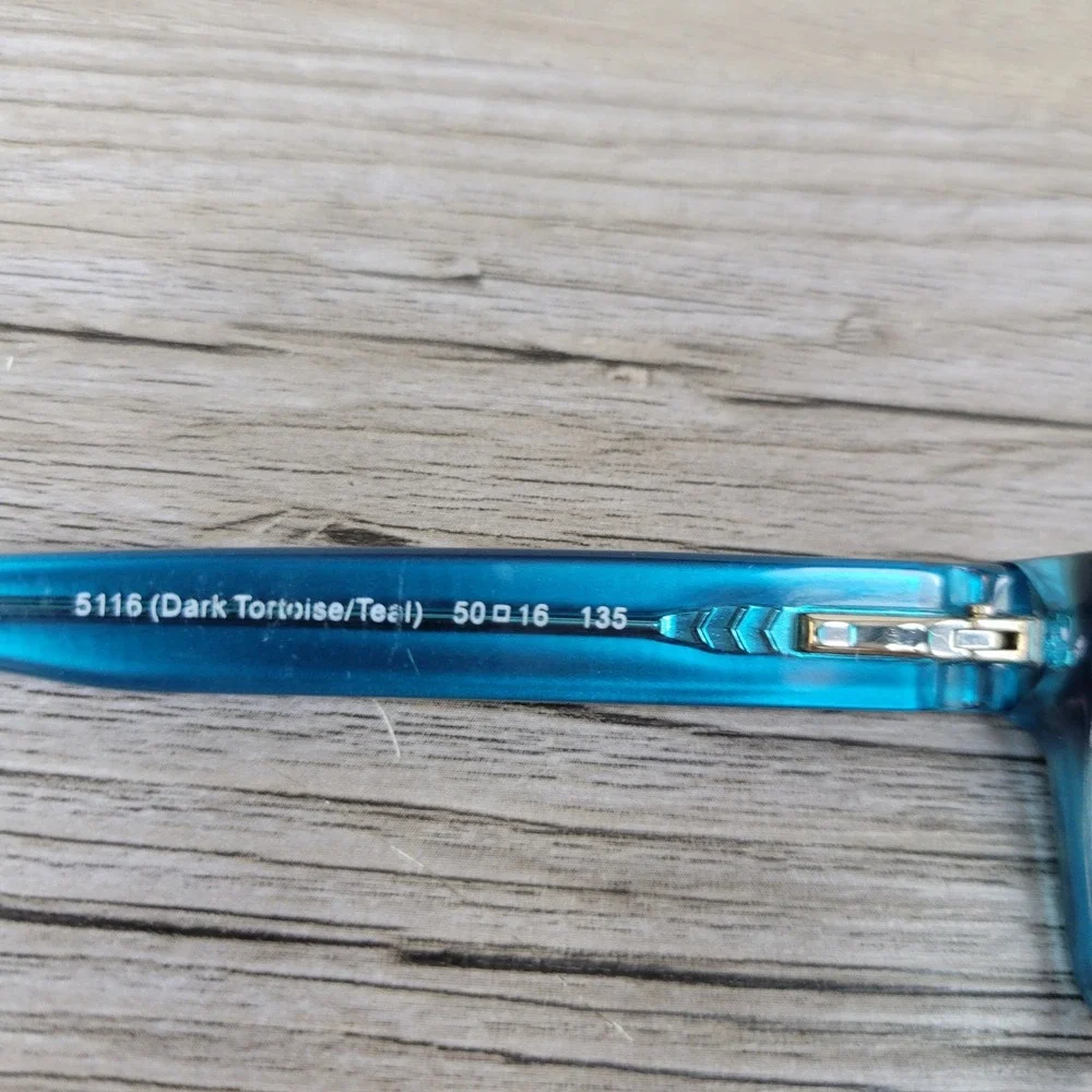 Coach Eyeglasses Frames HC 6040 Brooklyn 5116 Dark Tortoise Teal Women 50-16-135